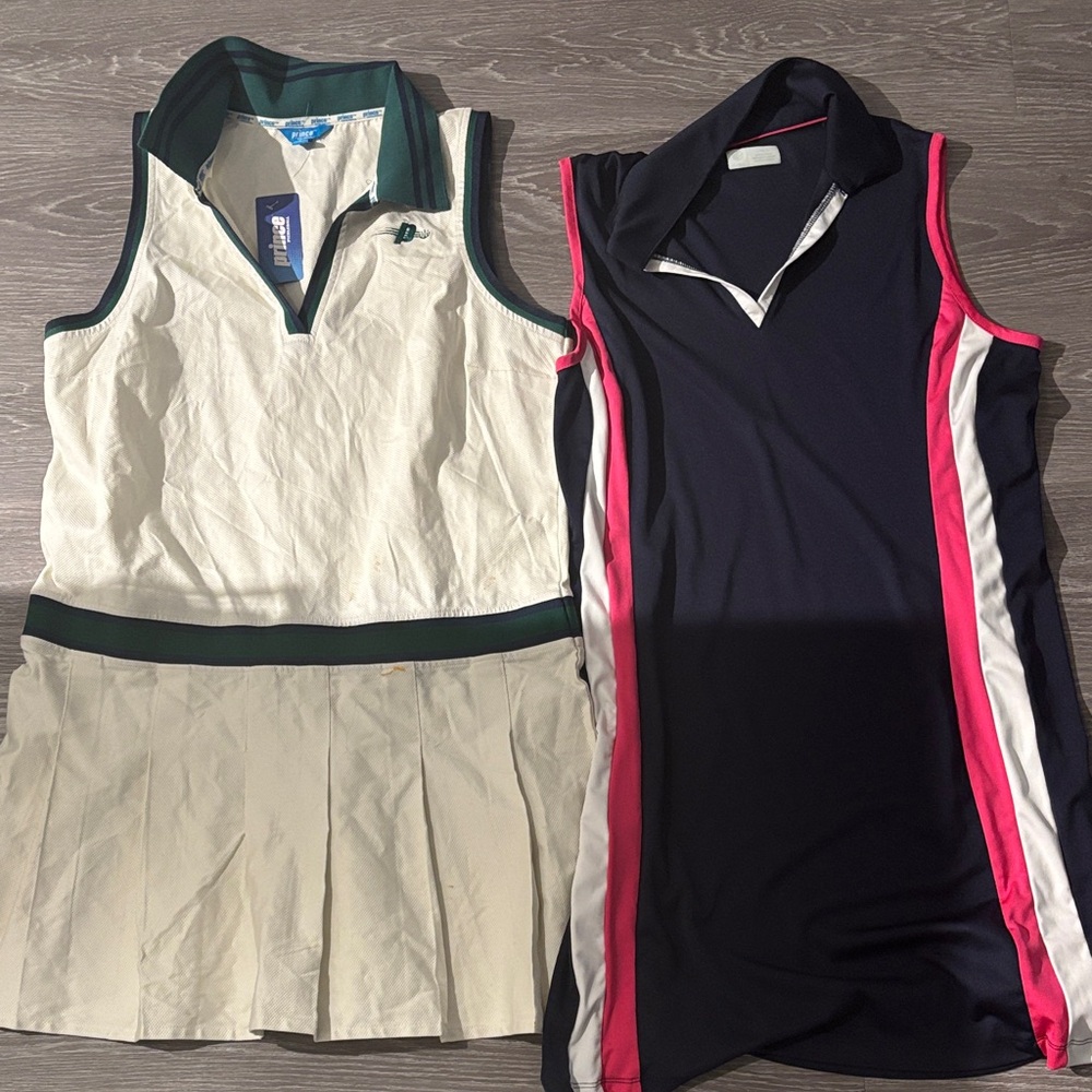 AS IS! Lot of 2 Women's Sleeveless Dresses. Golf, Pickleball, Tennis and more.